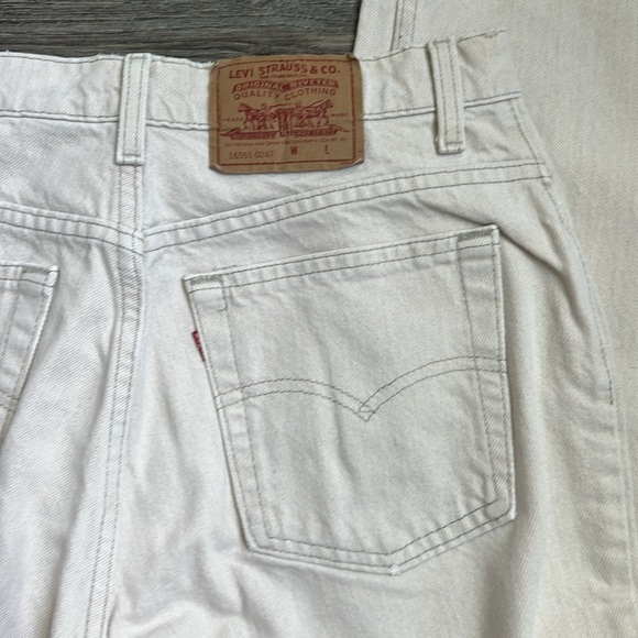 Vtg 1993 Levi’s Women’s Oat Colored High Waist Straight Leg Denim Fall Sz 14 ◼️ - Picture 2 of 8